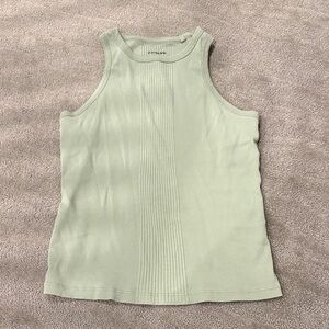 Sage Green g-star raw Sleeveless Ribbed Top size M